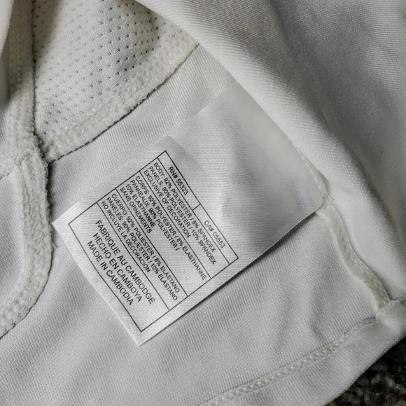 Nike Dri-Fit Women's Workout Tank Top Size Medium White and Blue NWOT - Picture 5 of 11